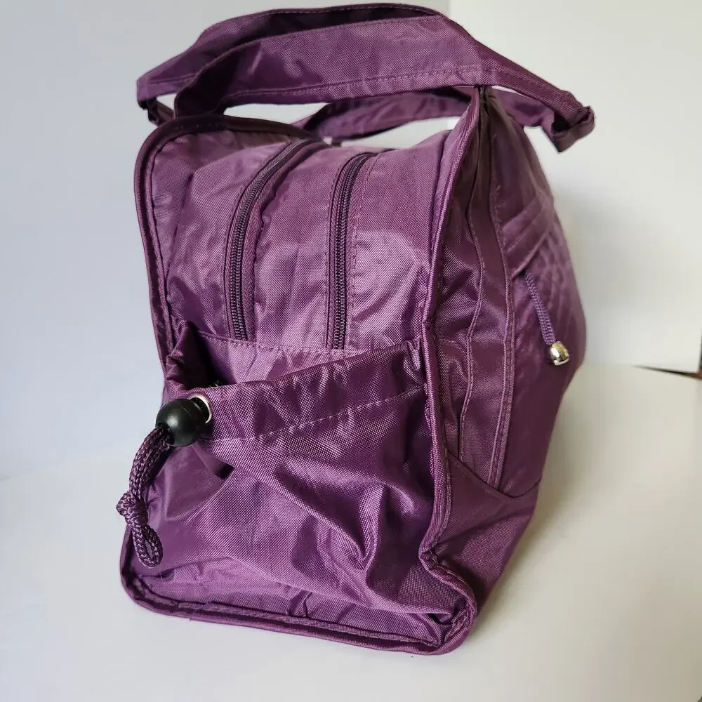 Gemline Purple Gym Duffel Bag Overnight Weekender Travel Carry On Tote Bag